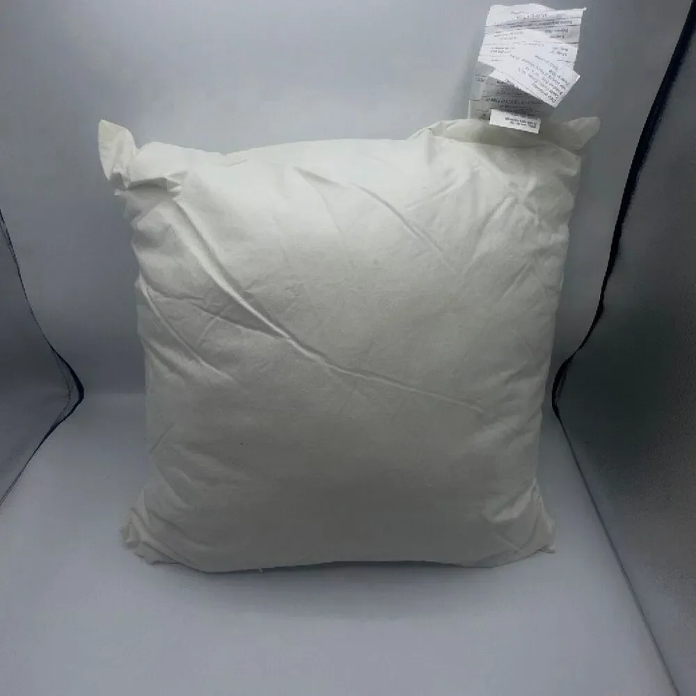 CRATE & BARREL Tempest Needlepoint Woven Pillowcase and Insert- 16” x 16”
